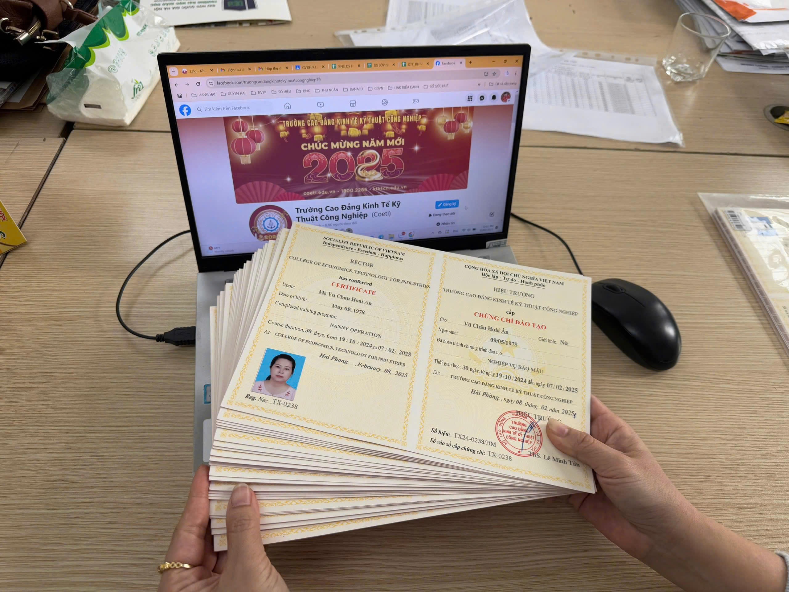 Chứng chỉ nghiệp vụ bảo mẫu có giá trị toàn quốc